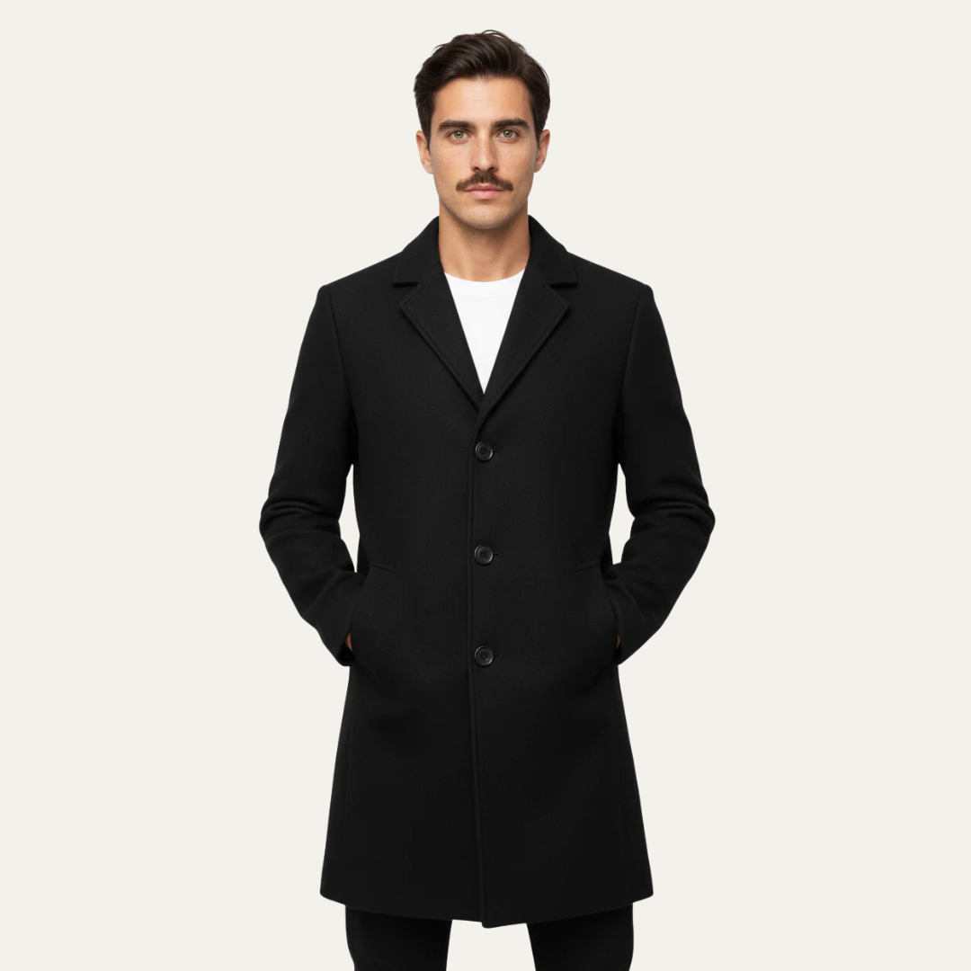 Trench-coat Homme Hiver Long et Élégant - PanierRoyale