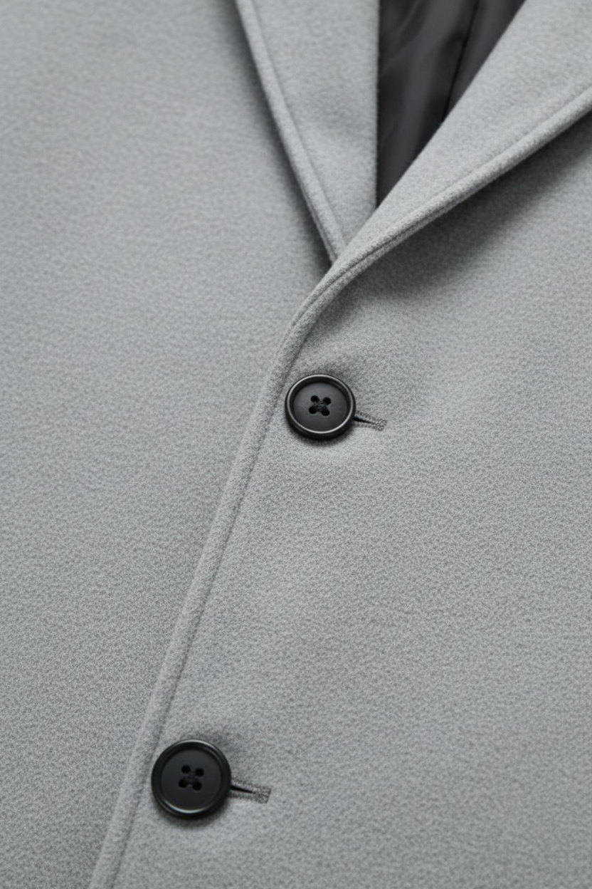 VogeLuxe | Trench-coat classique d'hiver à simple boutonnage pour homme 3