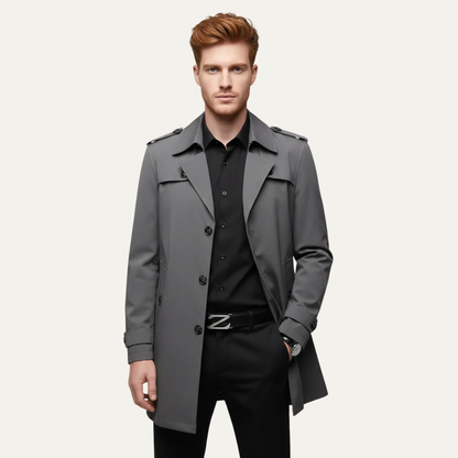 VogeLuxe | Trench-coat court classique pour homme 0