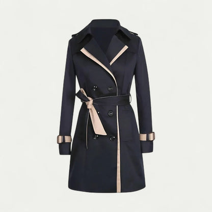 VogeLuxe | Trench-coat croisé ceinturé pour femme 0