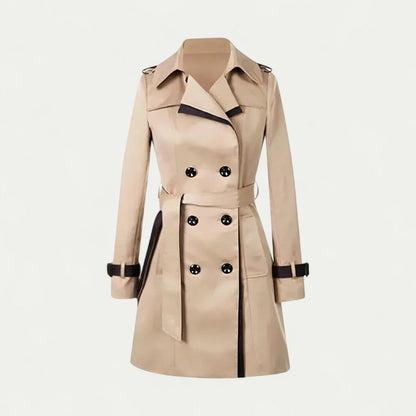 VogeLuxe | Trench-coat croisé ceinturé pour femme 1
