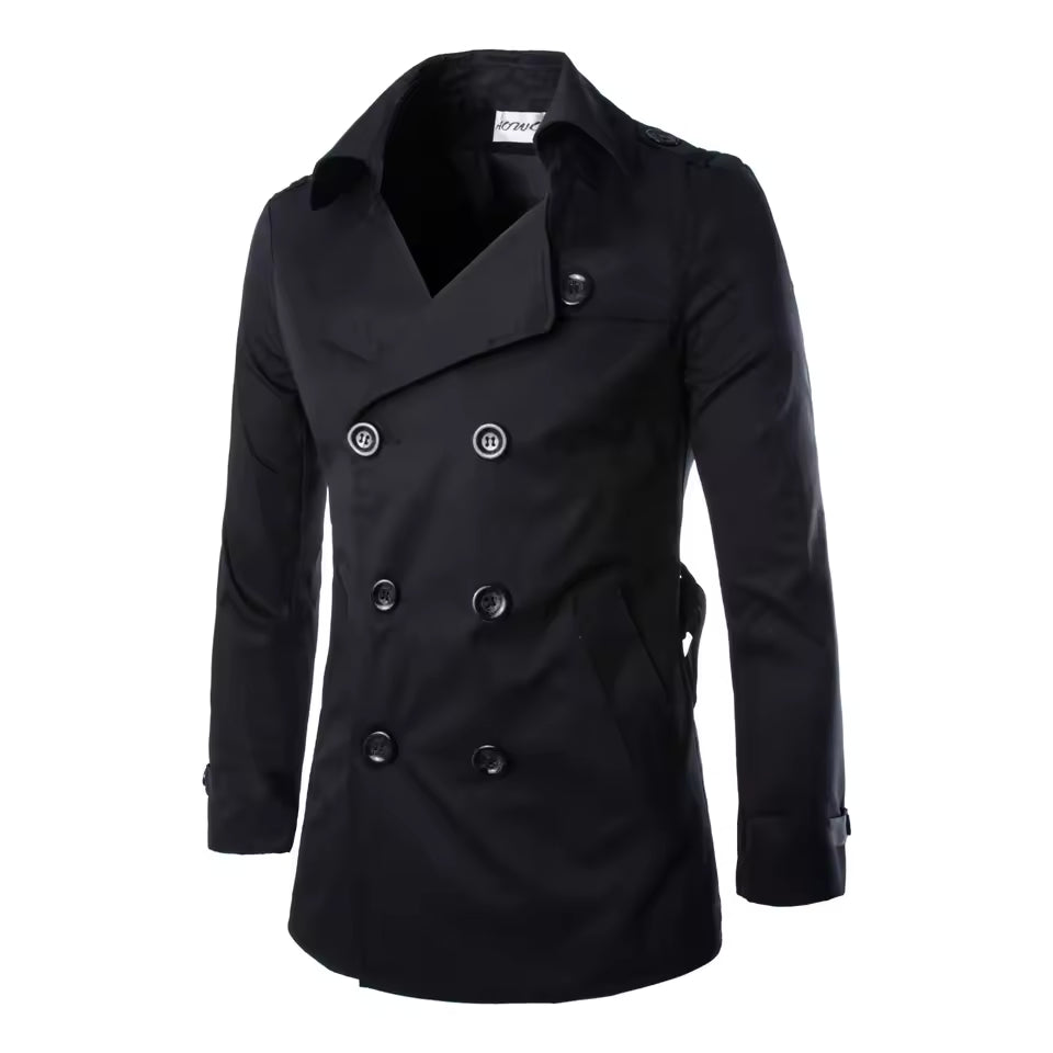 VogeLuxe | Trench-coat croisé pour homme 1