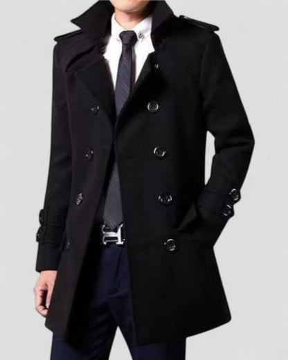 VogeLuxe | Trench-coat croisé sur mesure pour homme 0