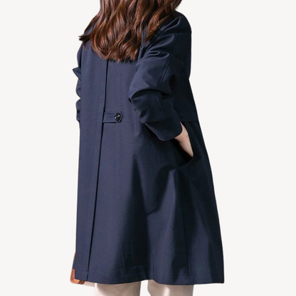 VogeLuxe | Trench-coat mi-long élégant pour femme 3