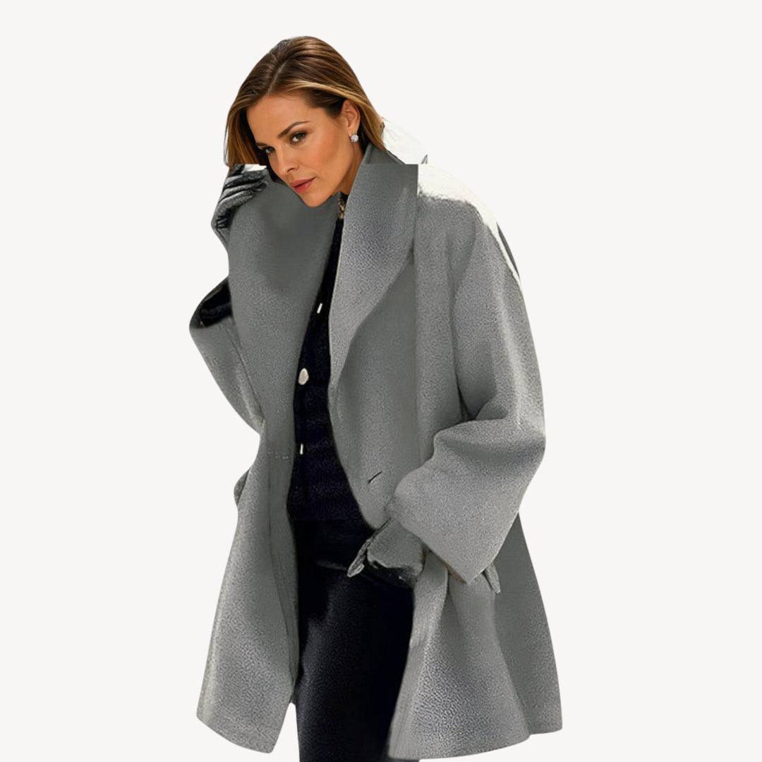 Manteau femme tailleur noir élégant