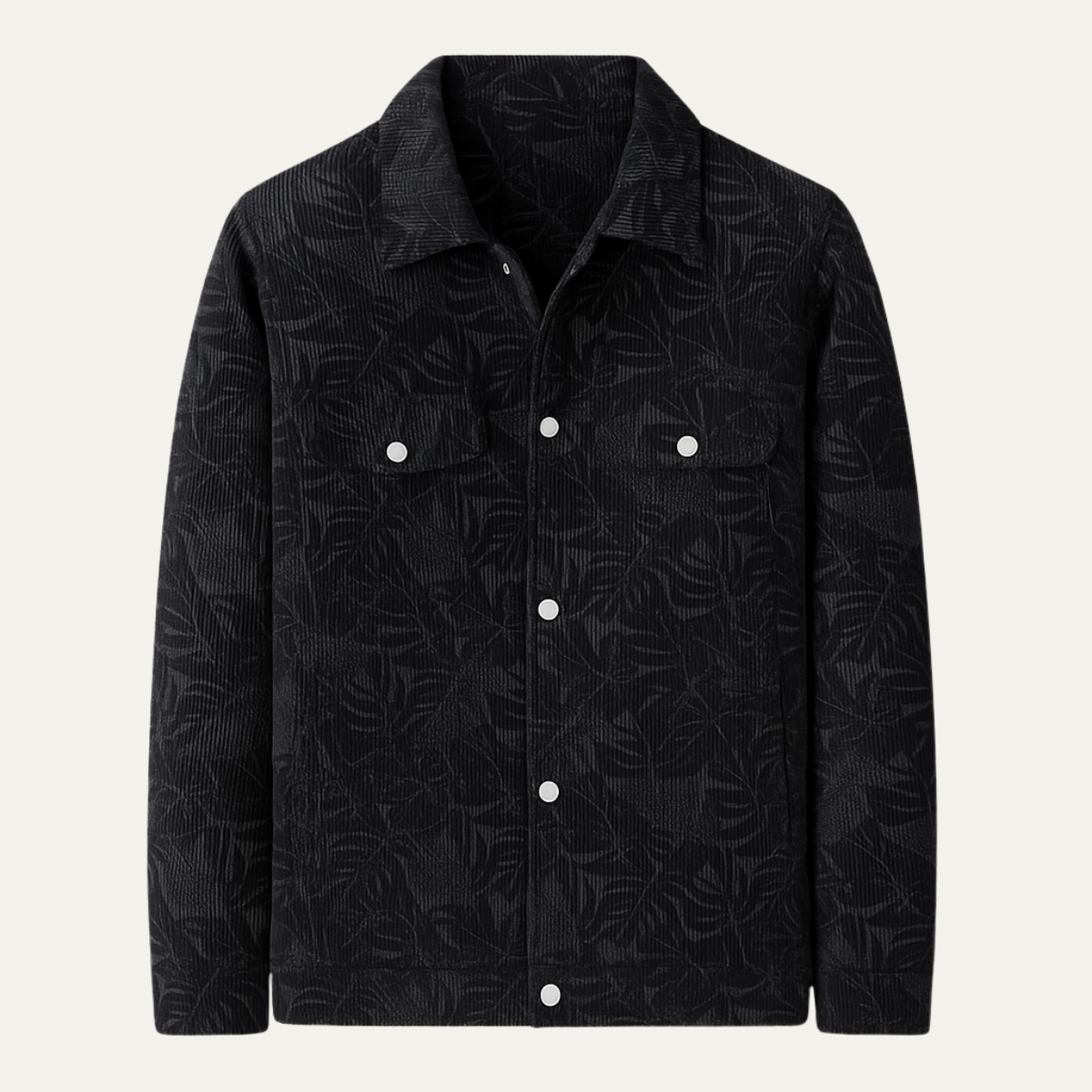 VogeLuxe | Veste-chemise en velours côtelé pour homme 1