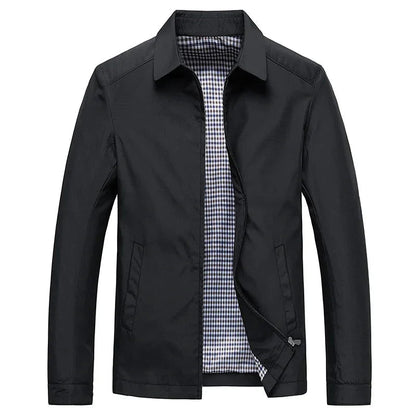 VogeLuxe | Veste Harrington légère à doublure à carreaux pour homme 0