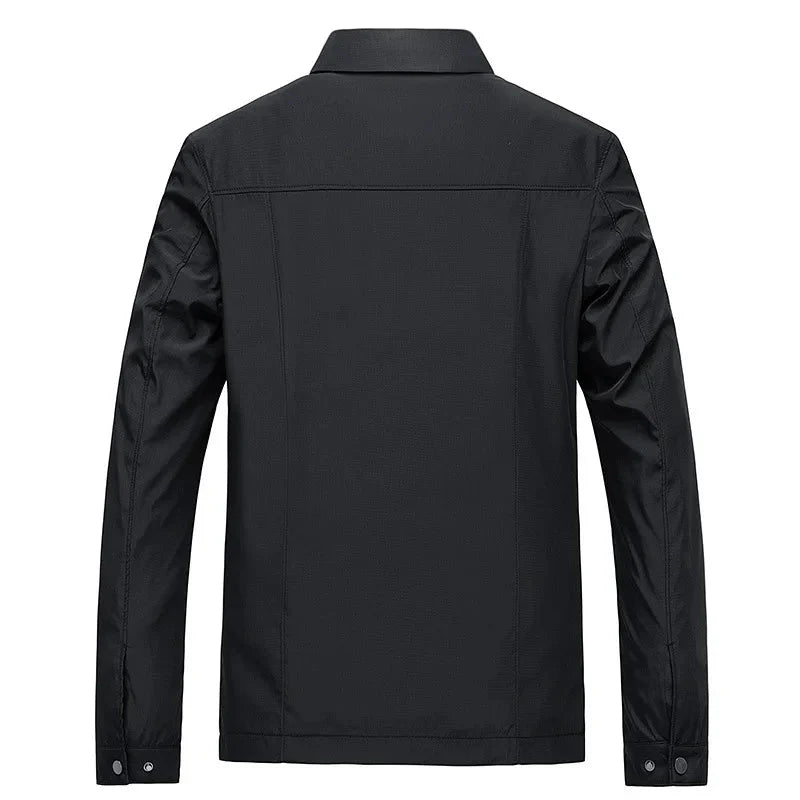 VogeLuxe | Veste Harrington légère à doublure à carreaux pour homme 1