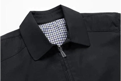 VogeLuxe | Veste Harrington légère à doublure à carreaux pour homme 5