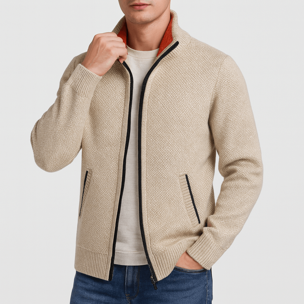 Veste zippée homme matelassée et imperméable - PanierRoyale