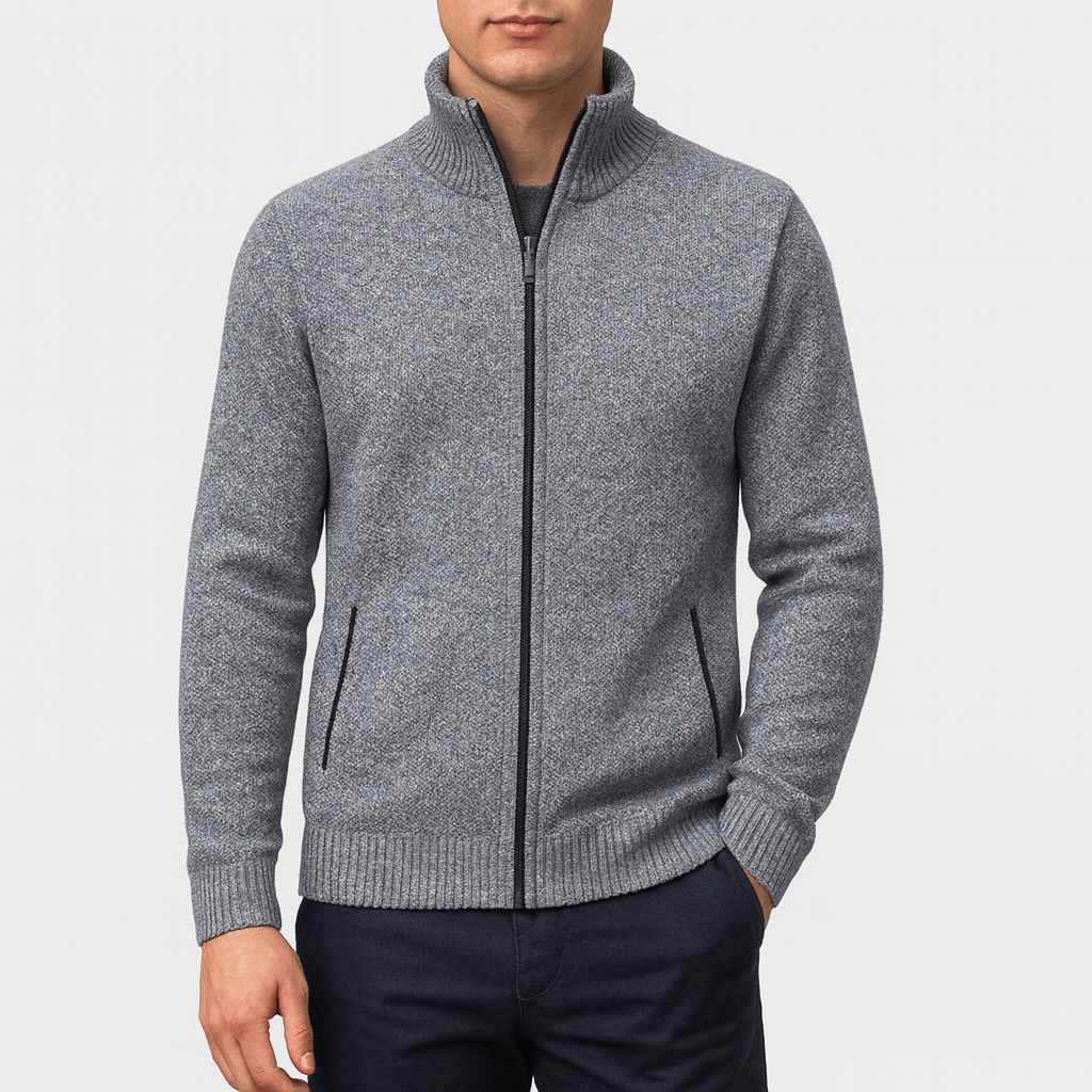 Veste zippée homme matelassée et imperméable