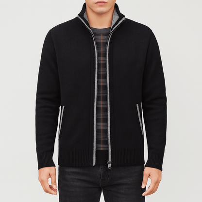Veste zippée homme matelassée et imperméable