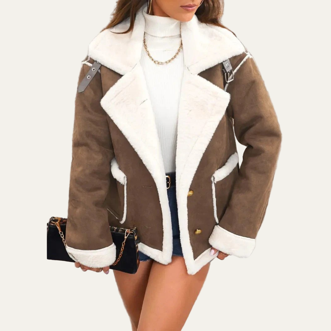 VogeLuxe | Veste aviateur courte pour femme 2