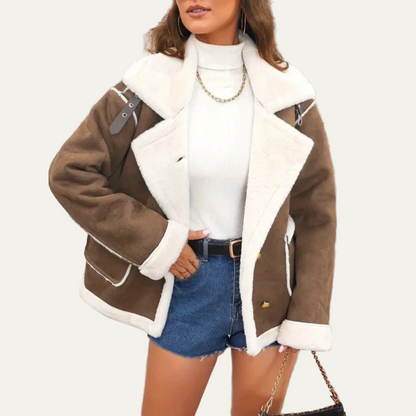 VogeLuxe | Veste aviateur courte pour femme 3