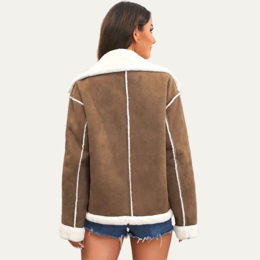 VogeLuxe | Veste aviateur courte pour femme 4