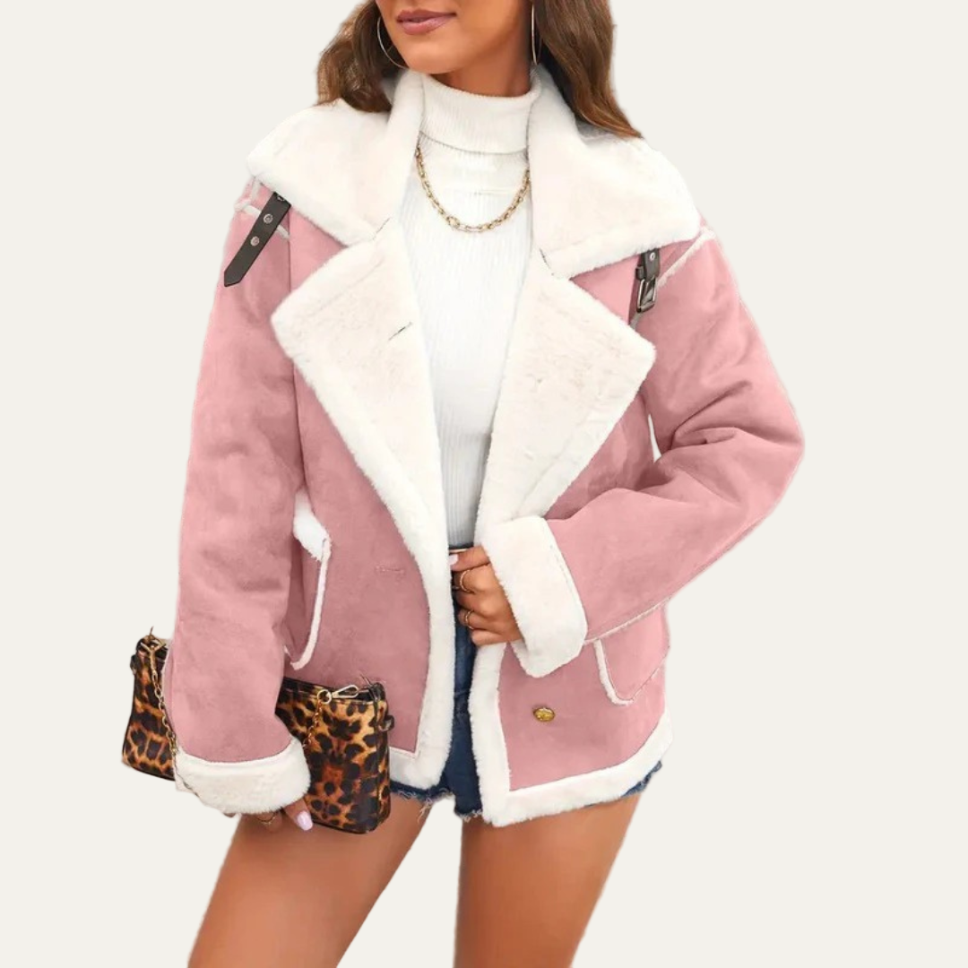 VogeLuxe | Veste aviateur courte pour femme 6