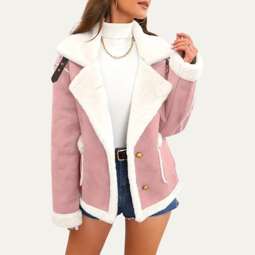 VogeLuxe | Veste aviateur courte pour femme 7