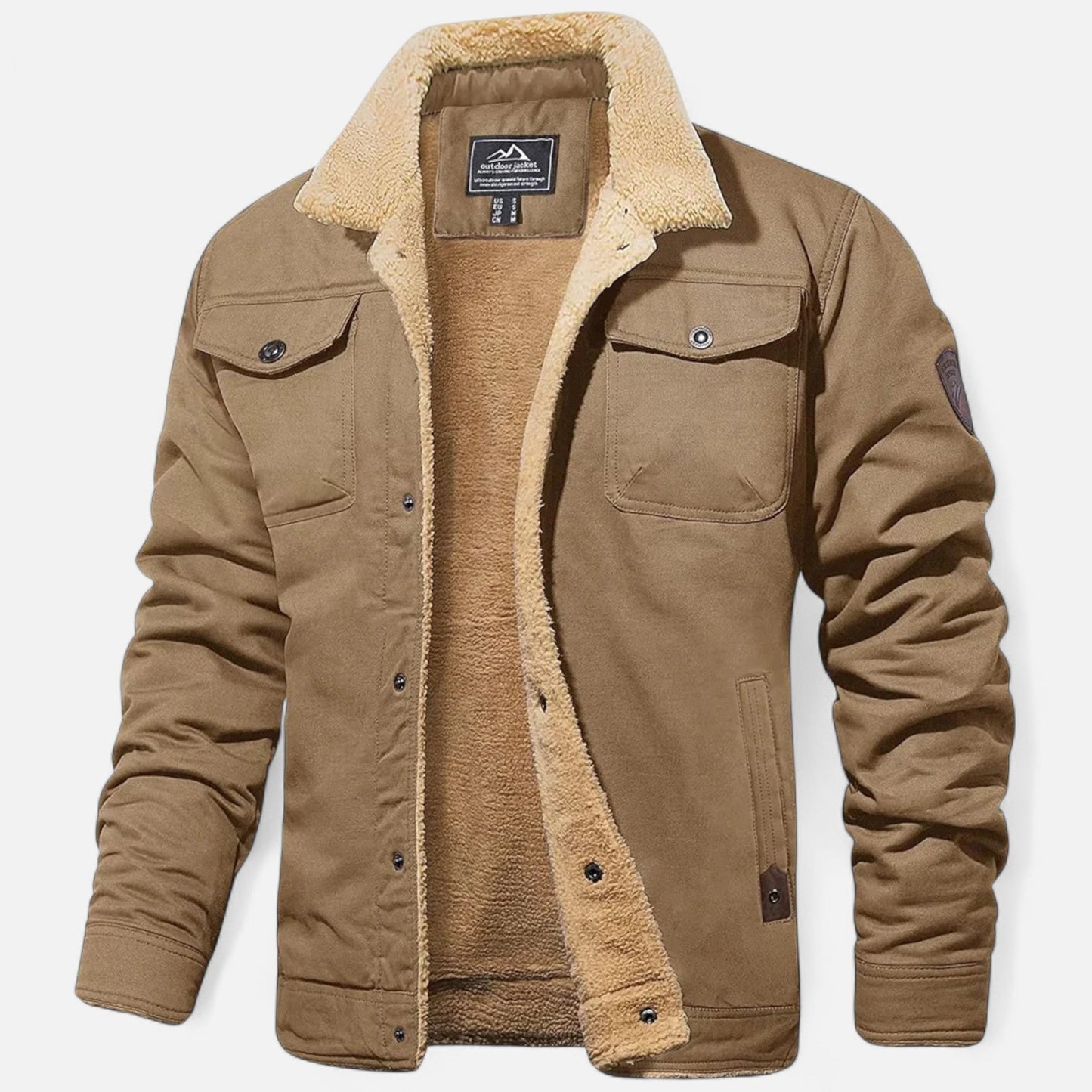 Veste bomber sherpa homme chaud et confortable - PanierRoyale
