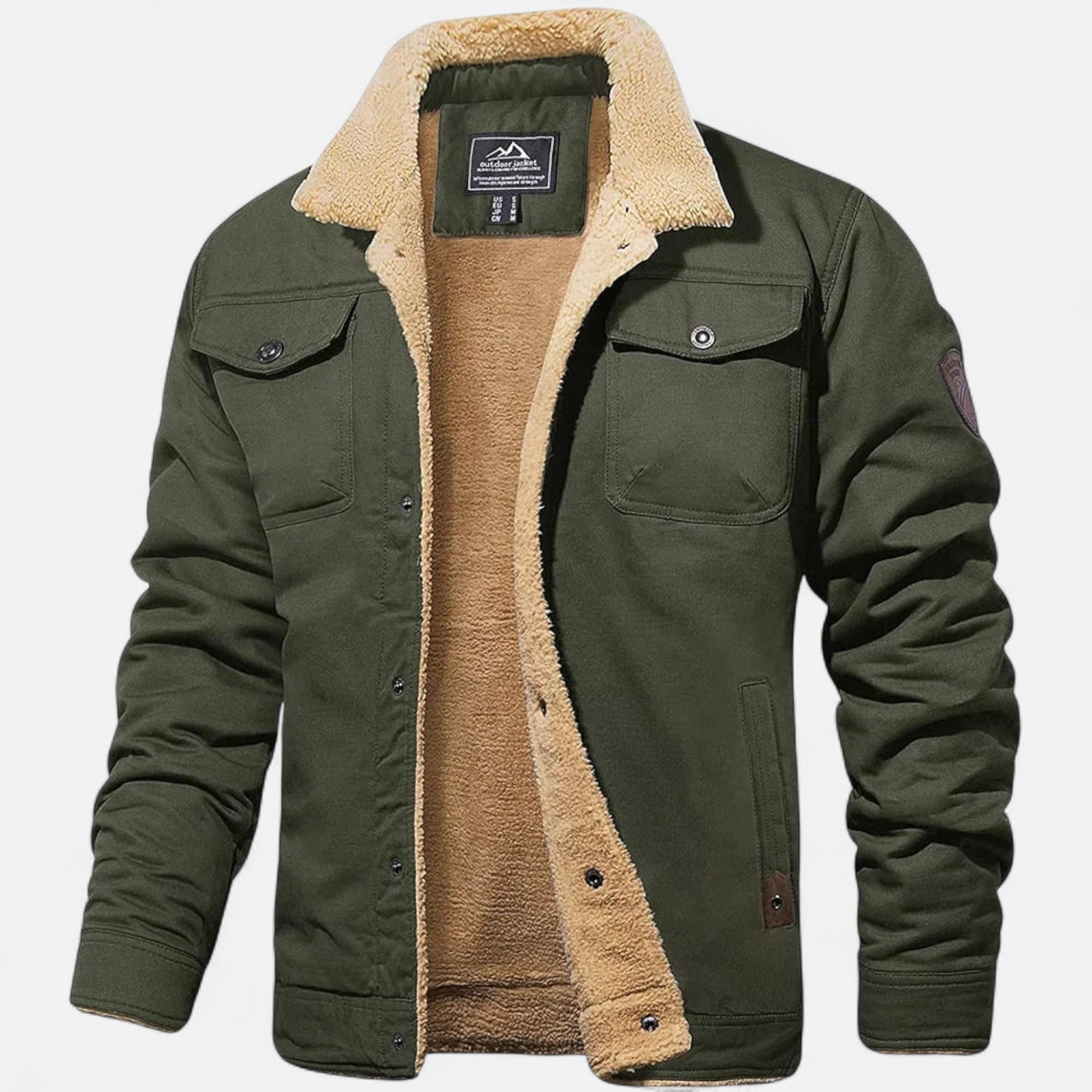 VogeLuxe | Veste bomber à col sherpa pour homme 5