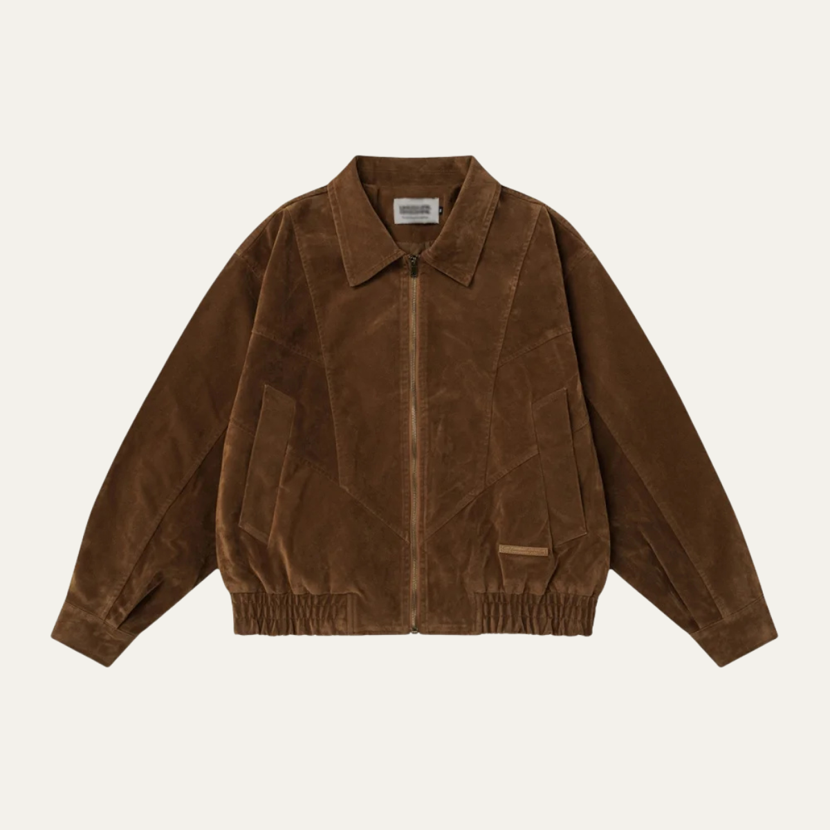 VogeLuxe | Veste bomber carrée en daim pour homme 0