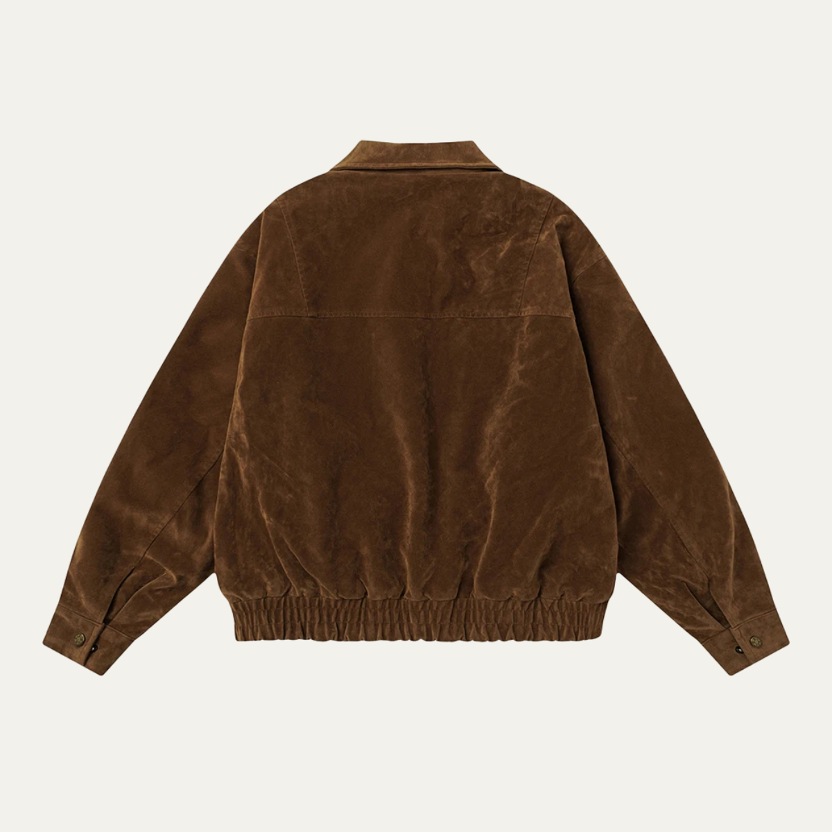 VogeLuxe | Veste bomber carrée en daim pour homme 1