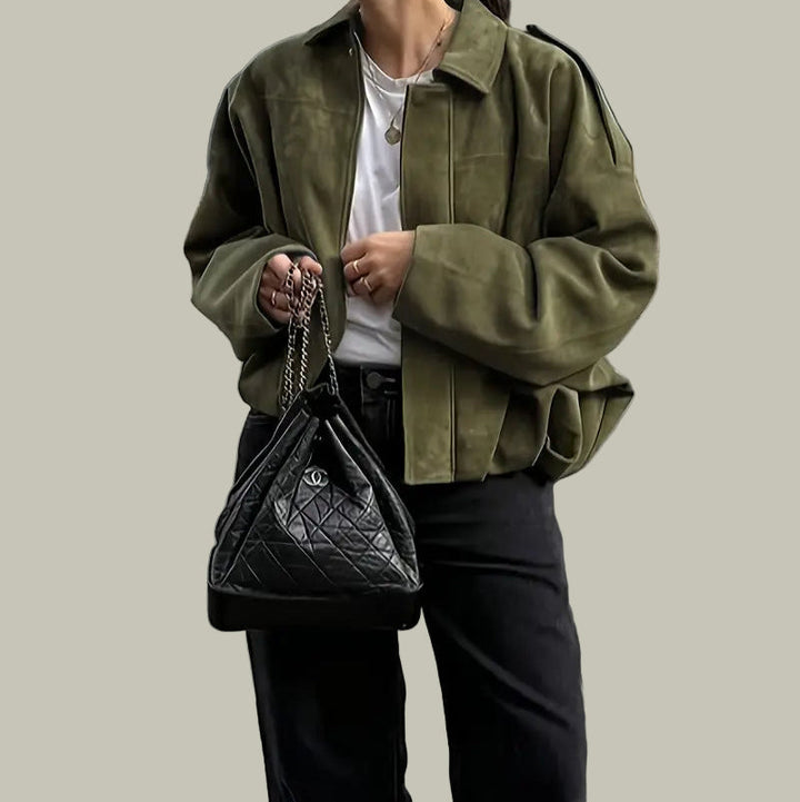 Veste bomber courte oversize - vue 2