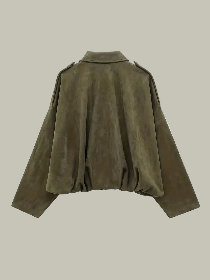 Veste bomber courte oversize - vue 5