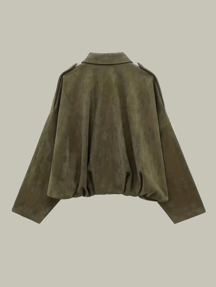 Veste bomber courte oversize - vue 5