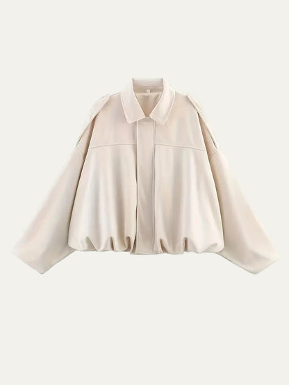 VogeLuxe | Veste bomber courte oversize pour femme 6