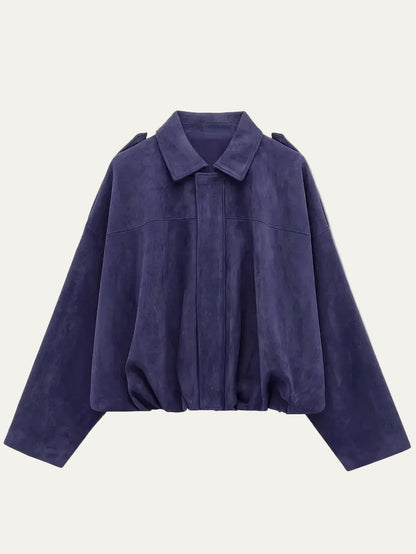 VogeLuxe | Veste bomber courte oversize pour femme 8