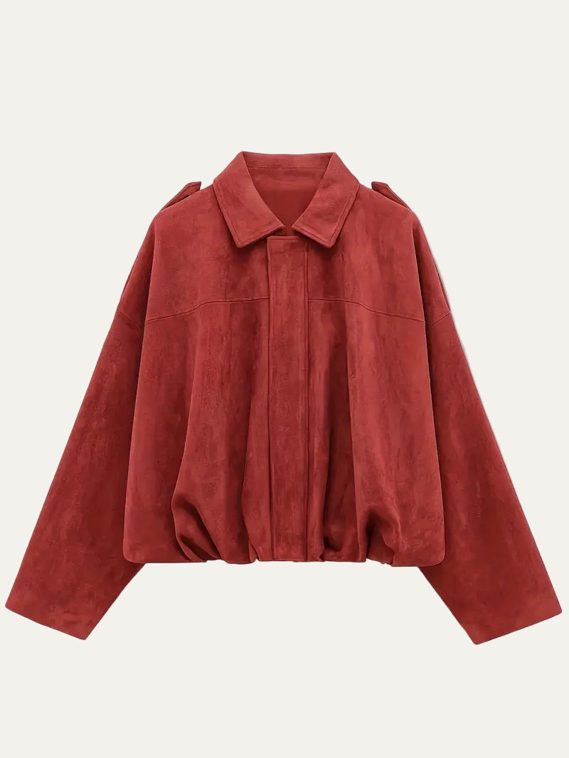 VogeLuxe | Veste bomber courte oversize pour femme 9