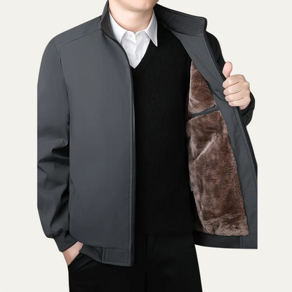 VogeLuxe | Veste bomber décontractée à fermeture éclair pour homme 2