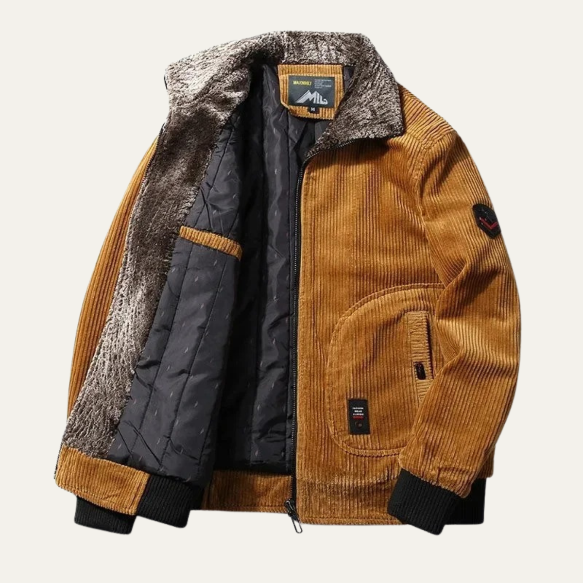 Veste bomber sherpa polaire pour homme chaud et confortable - PanierRoyale