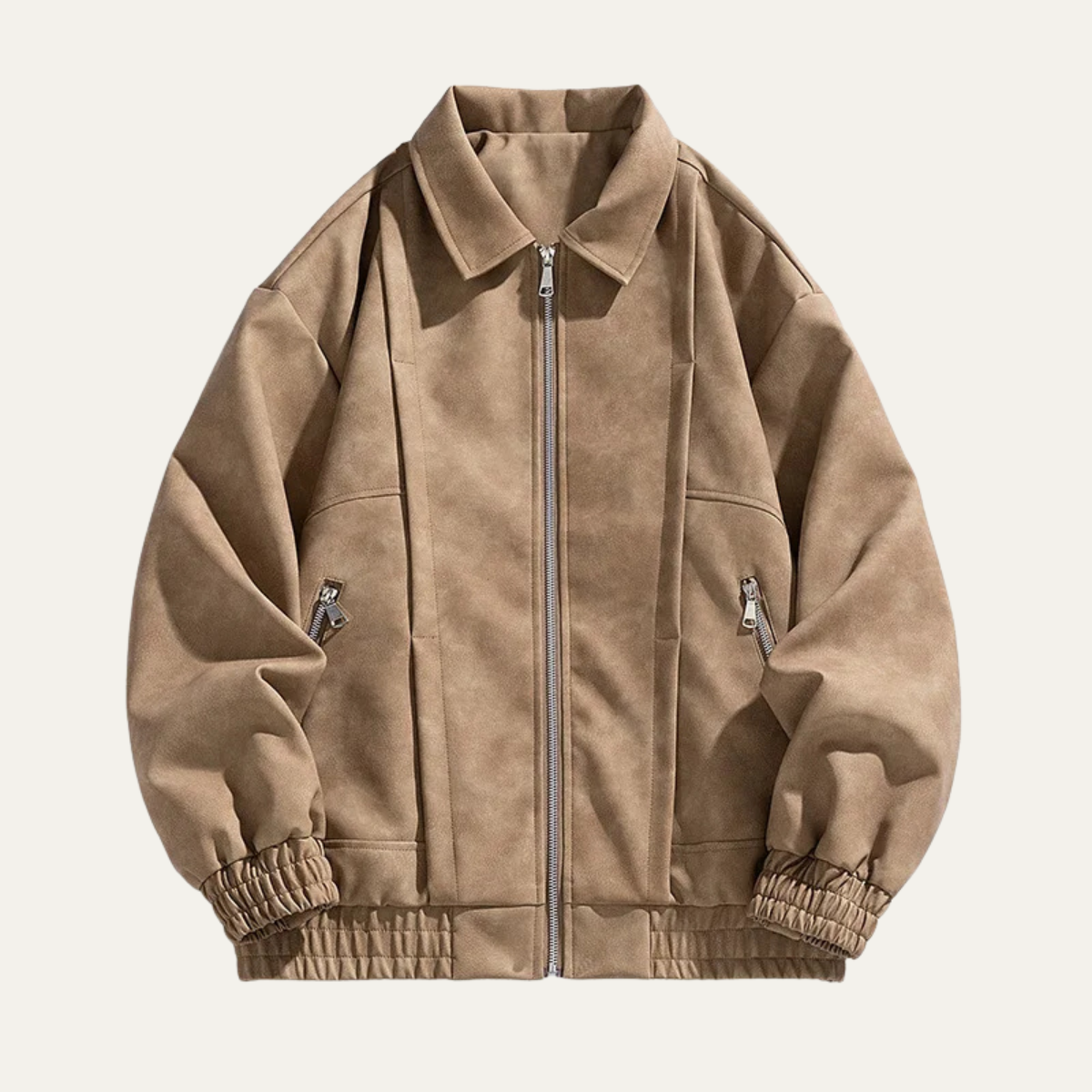 VogeLuxe | Veste bomber homme effet daim 3