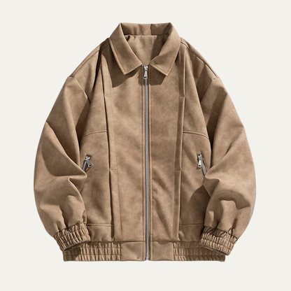 VogeLuxe | Veste bomber homme effet daim 3