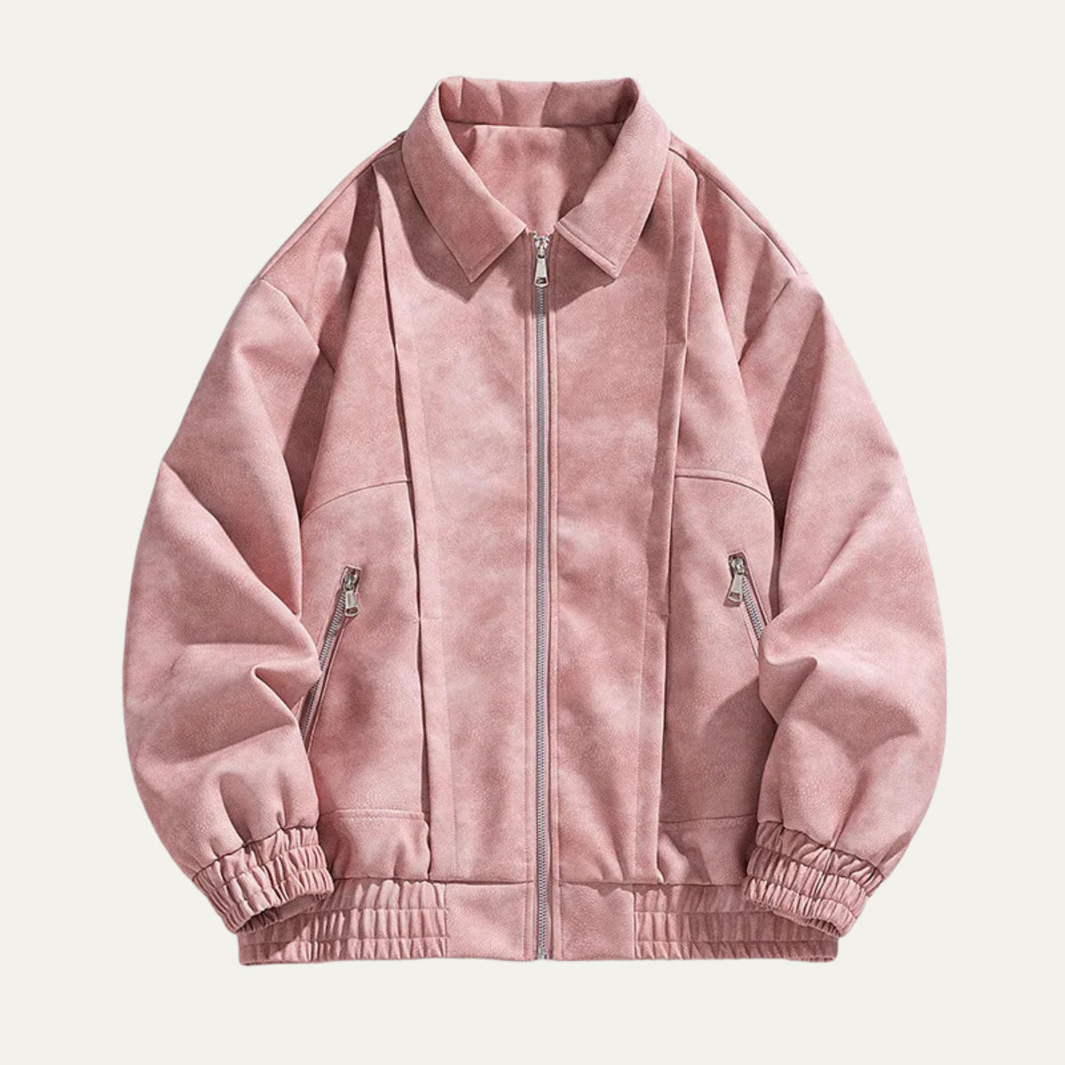 VogeLuxe | Veste bomber homme effet daim 5