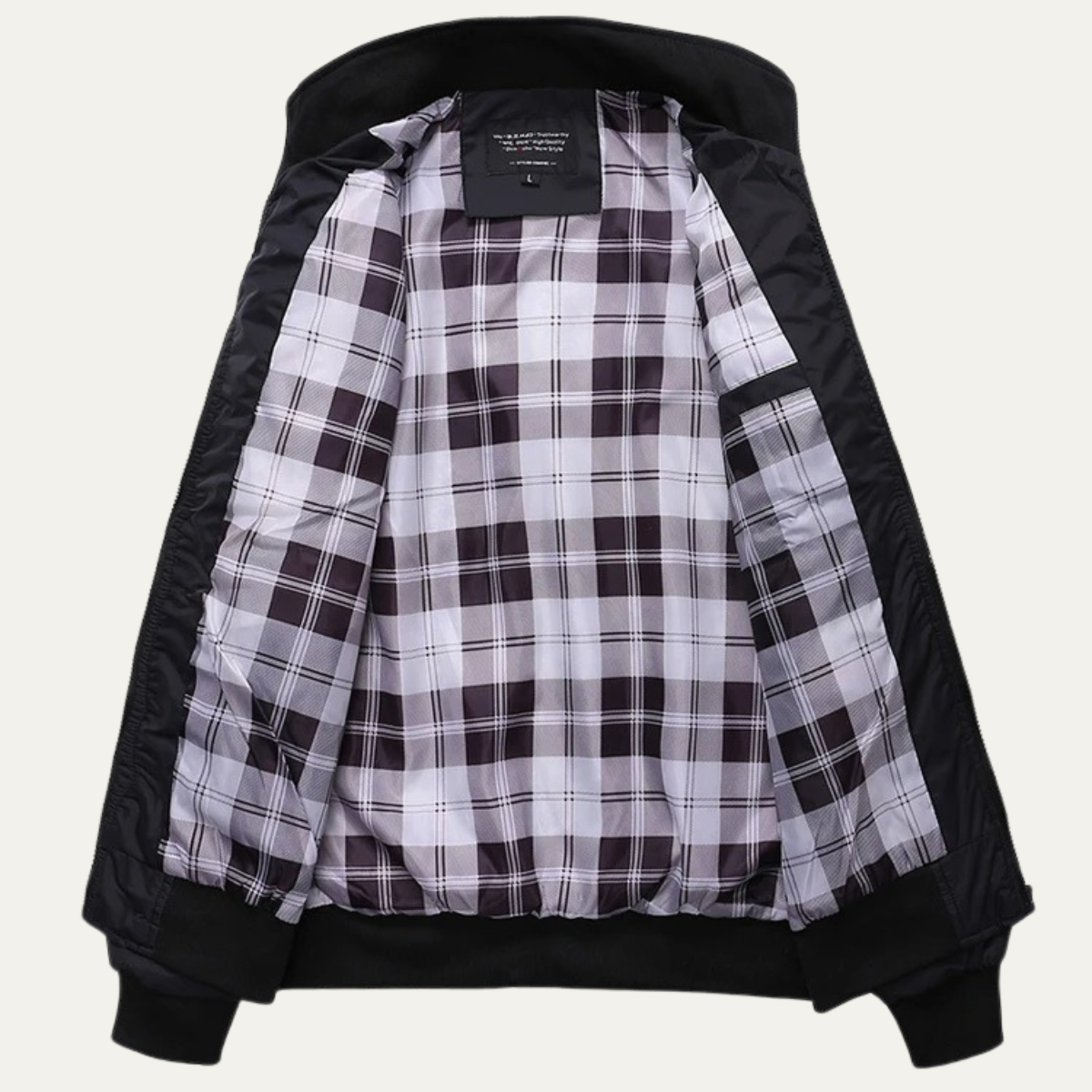 VogeLuxe | Veste bomber légère classique à col montant pour homme 1