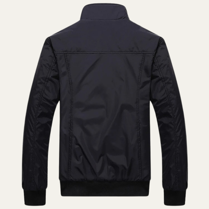 VogeLuxe | Veste bomber légère classique à col montant pour homme 2
