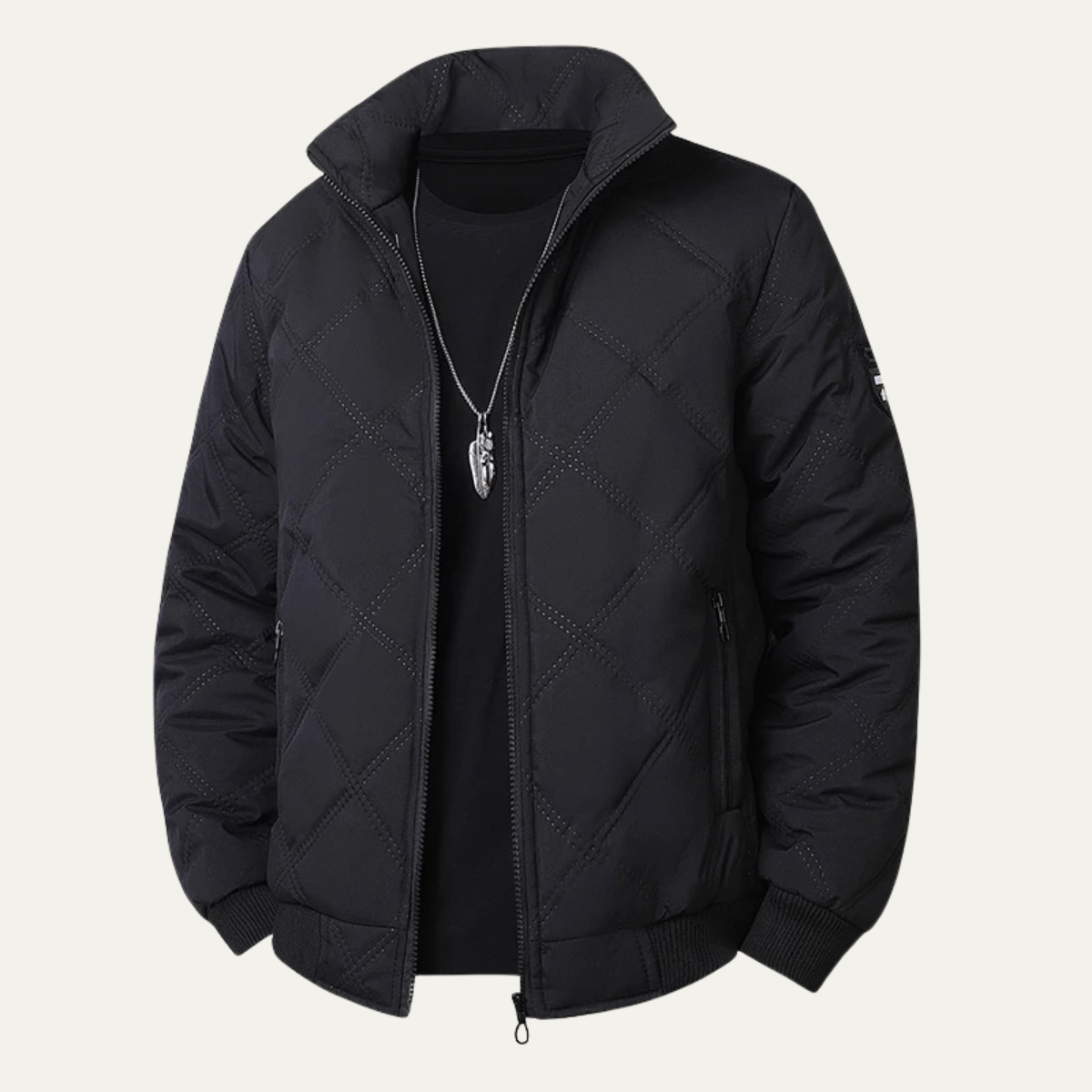 VogeLuxe | Veste bomber matelassée classique pour homme 0