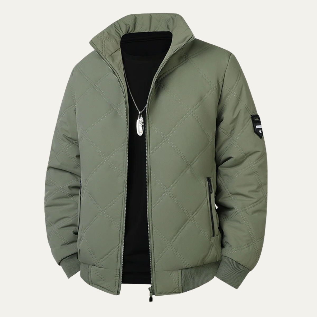 VogeLuxe | Veste bomber matelassée classique pour homme 5