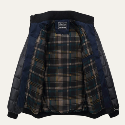 VogeLuxe | Veste bomber matelassée contrastée pour homme 1