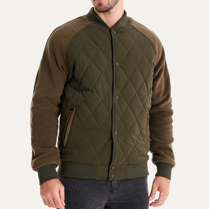 VogeLuxe | Veste bomber matelassée contrastée pour homme 2