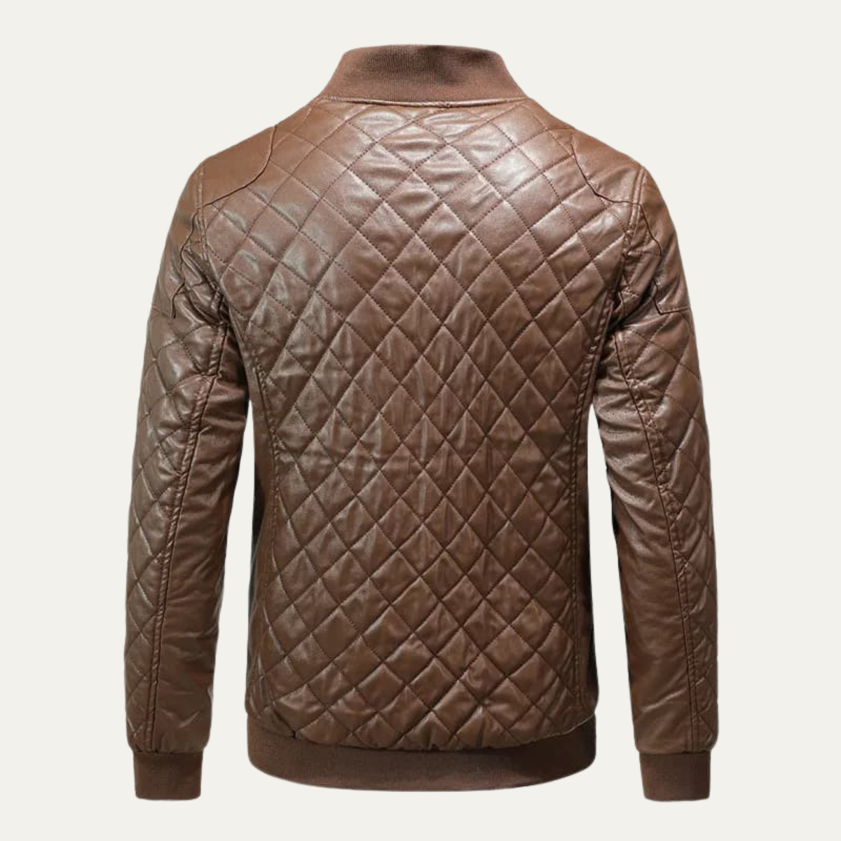 VogeLuxe | Veste bomber matelassée en similicuir pour homme 1