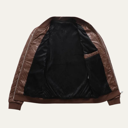 VogeLuxe | Veste bomber matelassée en similicuir pour homme 2