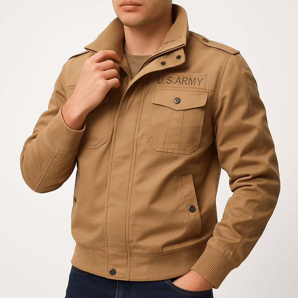 VogeLuxe | Veste bomber militaire pour homme 0
