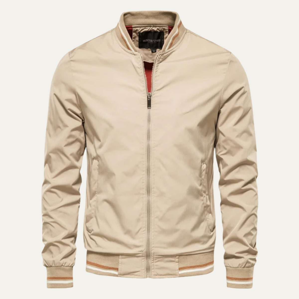 Veste bomber rayée sport chic pour homme - PanierRoyale
