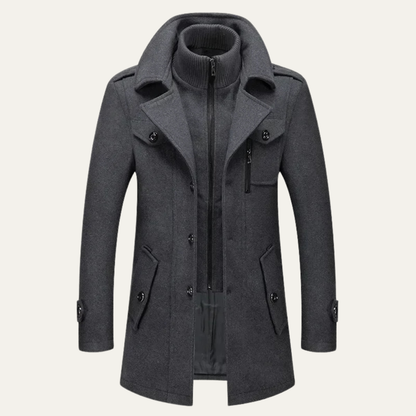 Veste caban homme col montant zippée et imperméable - PanierRoyale