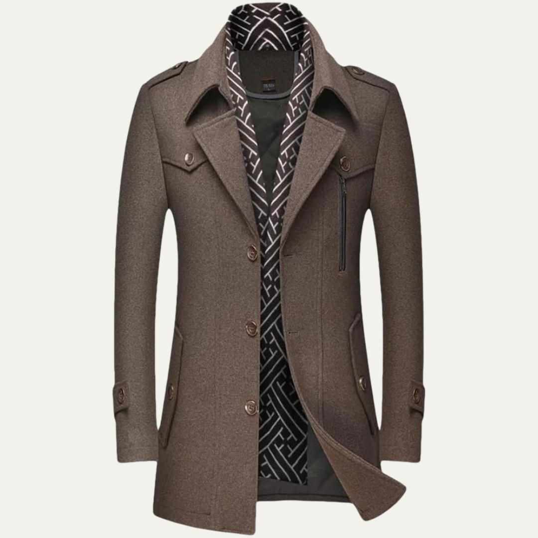 Veste caban classique pour homme avec col montant - PanierRoyale