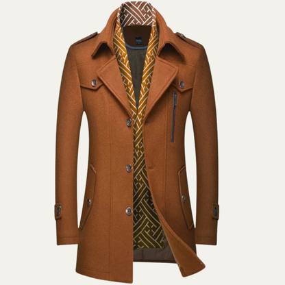 VogeLuxe | Veste caban à col superposé pour homme 2