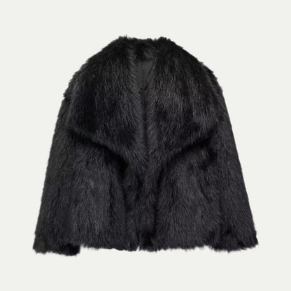Veste Femme Courte en Fourrure Synthétique Douce - PanierRoyale